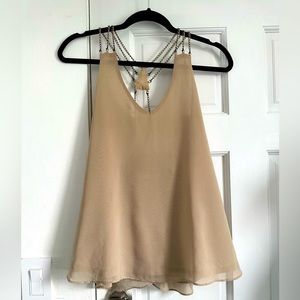 Millau top from LF in Brooklyn - chainlink straps. Size Small. Tan.
